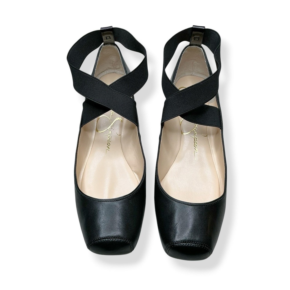 Jessica Simpson Flats Women Size 9 Black Mandalaye Ballet Flats Criss Cross